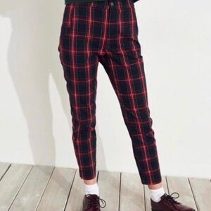 Hollister Co. Plaid Tartan Ultra High Waist Pants Size Large